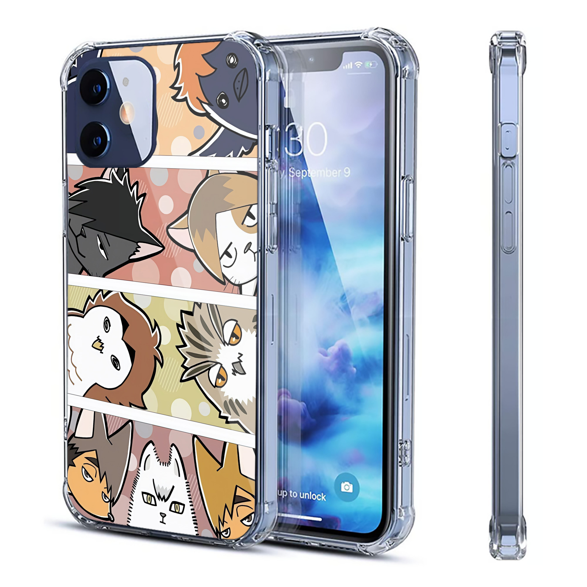 （画像用） ハイキュー!! Haikyu!! 【iPhone 12シリーズ対応】透明スマホケース（クリアソフトケース）
